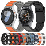 Two Color I-Shaped Silicone Watch Band, For Samsung Galaxy Watch 20mm, For Samsung Galaxy Watch 22mm