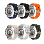 Titanium Connector Quick Release Silicone Watch Band, For Samsung Galaxy Watch Ultra 47mm / Ultra 2025