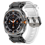 Black Connector Quick Release Silicone Watch Band, For Samsung Galaxy Watch Ultra 47mm / Ultra 2025