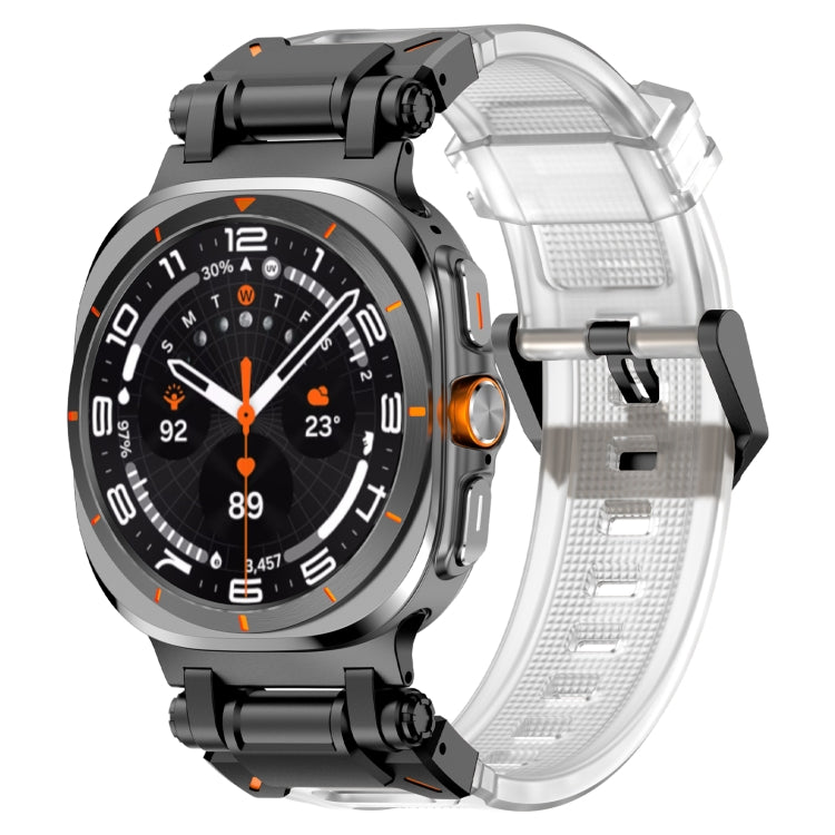 Black Connector Quick Release Silicone Watch Band, For Samsung Galaxy Watch Ultra 47mm / Ultra 2025