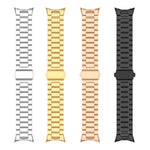 Three Beads Stainless Steel Folding Buckle Integrated Watch Band, For Google Pixel Watch 4 / Watch 3 45mm