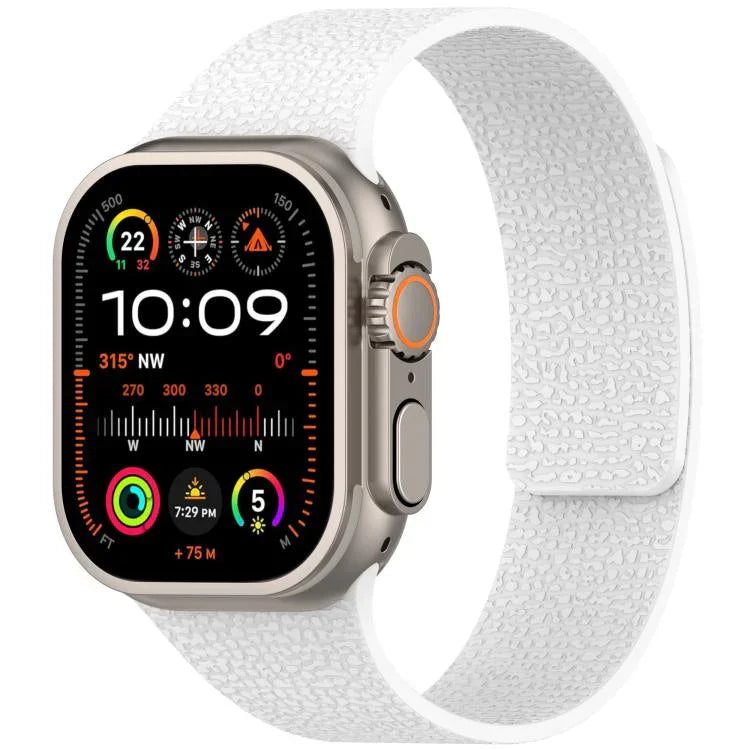 Litchi Texture Magnetic Silicone Watch Band, For Apple Watch 46mm / 49mm / 45mm / 44mm, For Apple Watch 42mm / 41mm / 40mm / 38mm