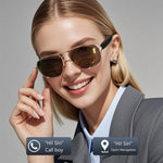 GS02 Smart Glasses, Support Voice Assistant / Bluetooth Call / Remote Control Photography