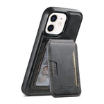 Suteni M3 Card Bag MagSafe Cowhide Texture Leather Phone Case, For iPhone 13 Pro Max, For iPhone 13 Pro, For iPhone 13, For iPhone 12, For iPhone 12 Pro Max, For iPhone 12 Pro
