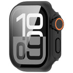 Change to Ultra 49mm Tempered Film Integrated PC Button Watch Case, For Apple Watch Series 6 / 5 / 4 & SE 44mm, For Apple Watch Series 6 / 5 / 4 & SE 40mm, For Apple Watch Series 11 / 10 46mm, For Apple Watch Series 11 / 10 42mm                        ...