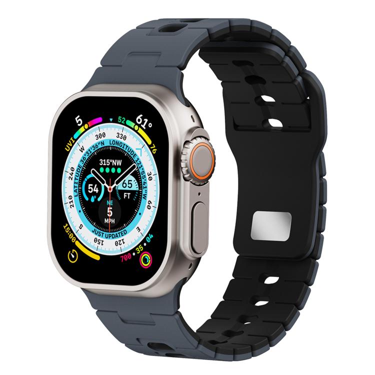 Two Tone Silicone Watch Band, For Apple Watch 46mm / 49mm / 45mm / 44mm, For Apple Watch 42mm / 41mm / 40mm / 38mm