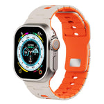 Two Tone Silicone Watch Band, For Apple Watch 46mm / 49mm / 45mm / 44mm, For Apple Watch 42mm / 41mm / 40mm / 38mm