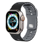 Two Tone Silicone Watch Band, For Apple Watch 46mm / 49mm / 45mm / 44mm, For Apple Watch 42mm / 41mm / 40mm / 38mm