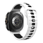 Horizontal Stripes Reverse Buckle Silicone Watch Band, For Samsung Galaxy Watch Ultra 47mm / Ultra 2025