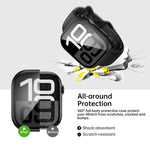 Tempered Film Integrated PC Watch Protective Case, For Apple Watch Series 6 / 5 / 4 & SE 44mm, For Apple Watch Series 6 / 5 / 4 & SE 40mm, For Apple Watch Series 11 / 10 46mm, For Apple Watch Series 11 / 10 42mm, For Apple Watch Series 9 / 8 / 7 45mm  ...