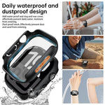 Tempered Film Integrated PC Watch Protective Case, For Apple Watch Series 6 / 5 / 4 & SE 44mm, For Apple Watch Series 6 / 5 / 4 & SE 40mm, For Apple Watch Series 11 / 10 46mm, For Apple Watch Series 11 / 10 42mm, For Apple Watch Series 9 / 8 / 7 45mm  ...