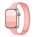 Tri-beads I-shaped Slim Magnetic Silicone Watch Band, For Apple Watch 46mm / 49mm / 45mm / 44mm, For Apple Watch 42mm / 41mm / 40mm / 38mm
