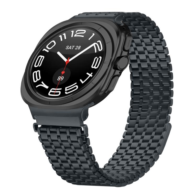 Nine-beads Magnetic Buckle Stainless Steel Watch Band, For Samsung Galaxy Watch Ultra 47mm / Ultra 2025