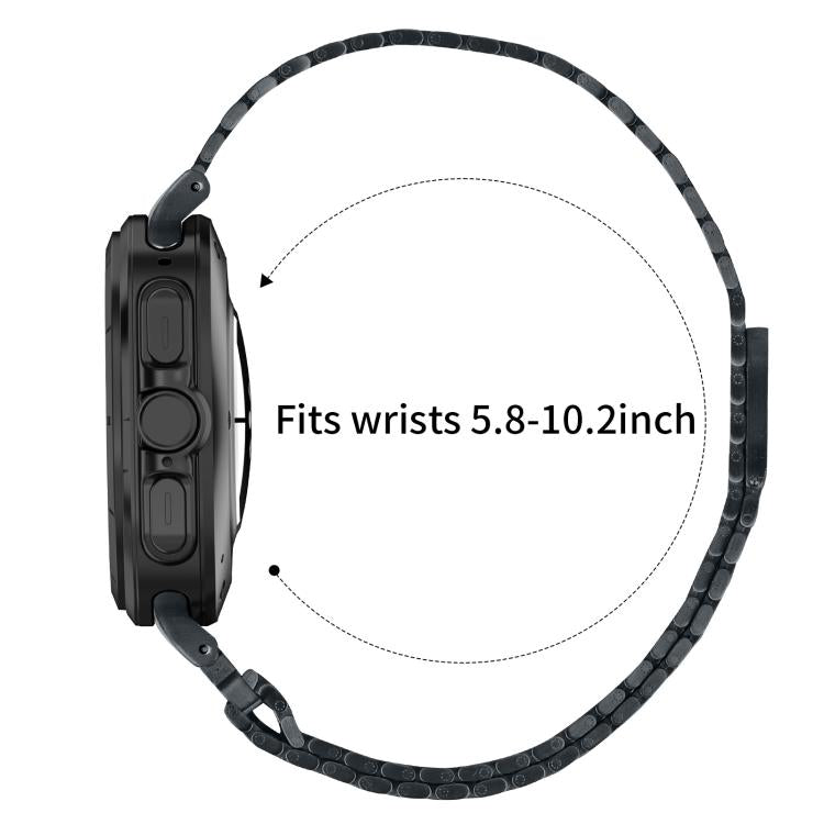 Nine-beads Magnetic Buckle Stainless Steel Watch Band, For Samsung Galaxy Watch Ultra 47mm / Ultra 2025