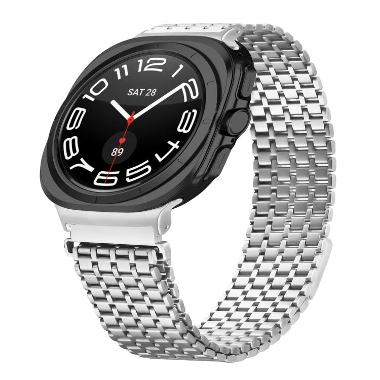 Nine-beads Magnetic Buckle Stainless Steel Watch Band, For Samsung Galaxy Watch Ultra 47mm / Ultra 2025
