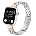Small Waist Slingshot Buckle Steel Watch Band, For Apple Watch 46mm / 49mm / 45mm / 44mm, For Apple Watch 42mm / 41mm / 40mm / 38mm