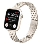 Small Waist Slingshot Buckle Steel Watch Band, For Apple Watch 46mm / 49mm / 45mm / 44mm, For Apple Watch 42mm / 41mm / 40mm / 38mm