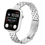 Small Waist Slingshot Buckle Steel Watch Band, For Apple Watch 46mm / 49mm / 45mm / 44mm, For Apple Watch 42mm / 41mm / 40mm / 38mm