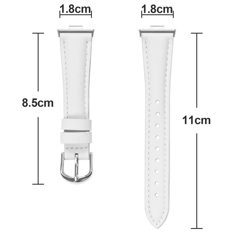 Slim Genuine Leather Watch Band, For Samsung Galaxy Fit3