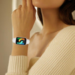 Slim Genuine Leather Watch Band, For Samsung Galaxy Fit3