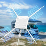 مقوي إشارة واي فاي WAVLINK WN588HA2 مكرر نقطة وصول AC1200 ثنائي النطاق، قابس أمريكي، قابس بريطاني، قابس أوروبي، قابس أسترالي