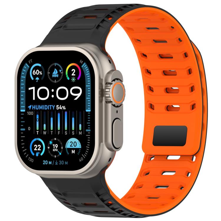 Mountain Armor Magnetic Silicone Watch Band, For Apple Watch 46mm / 49mm / 45mm / 44mm, For Apple Watch 42mm / 41mm / 40mm / 38mm