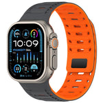 Mountain Armor Magnetic Silicone Watch Band, For Apple Watch 46mm / 49mm / 45mm / 44mm, For Apple Watch 42mm / 41mm / 40mm / 38mm