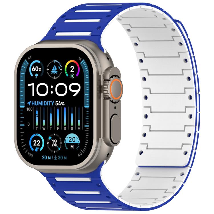 Colorful Spirit Piano Soft Magnetic Two-tone Watch Band, For Apple Watch 46mm / 49mm / 45mm / 44mm