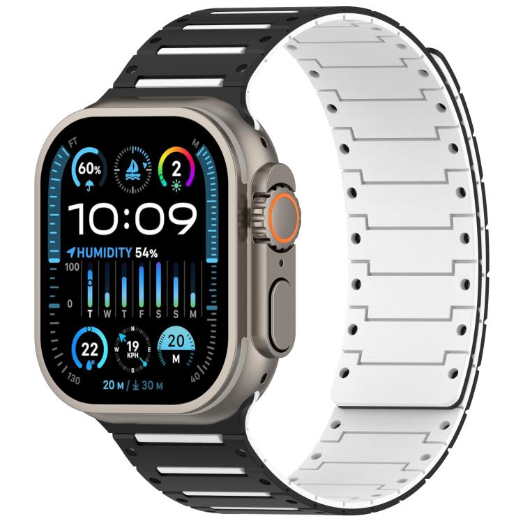 Colorful Spirit Piano Soft Magnetic Two-tone Watch Band, For Apple Watch 46mm / 49mm / 45mm / 44mm