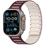 Colorful Spirit Piano Soft Magnetic Two-tone Watch Band, For Apple Watch 46mm / 49mm / 45mm / 44mm