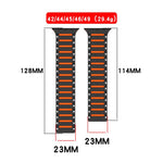 Colorful Spirit Piano Soft Magnetic Two-tone Watch Band, For Apple Watch 46mm / 49mm / 45mm / 44mm