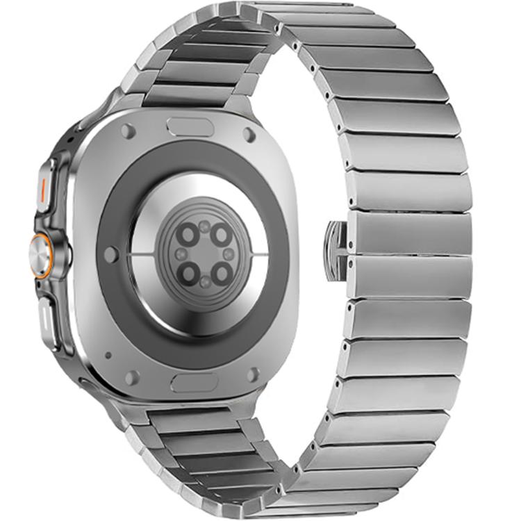 One-bead Butterfly Buckle Stainless Steel Watch Band, For Samsung Galaxy Watch Ultra 47mm / Ultra 2025