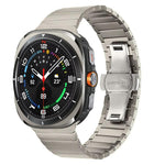 One-bead Butterfly Buckle Stainless Steel Watch Band, For Samsung Galaxy Watch Ultra 47mm / Ultra 2025