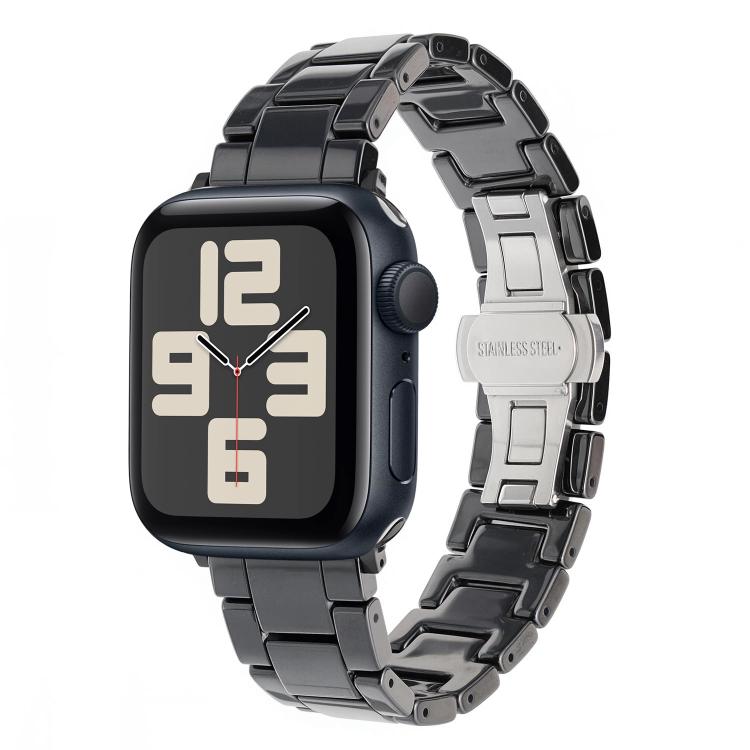 Keramikarmband mit Tankkornmuster, passend für Apple Watch 46 mm / 49 mm / 45 mm / 44 mm, für Apple Watch 42 mm / 41 mm / 40 mm / 38 mm