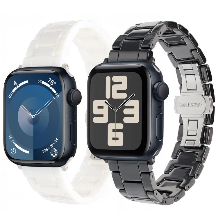 Keramikarmband mit Tankkornmuster, passend für Apple Watch 46 mm / 49 mm / 45 mm / 44 mm, für Apple Watch 42 mm / 41 mm / 40 mm / 38 mm