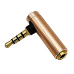 JUNSUNMAY 90 Degree Right Angle 3.5mm TRRS Male to Female Audio Adapter Connector