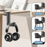 XWJ-EJJ01 360 Degree Rotatable Under Desk Storage Bracket Gaming Headset Holder