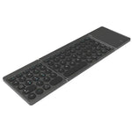 KF86 MAX Foldable Wireless Bluetooth-Compatible Keyboard With Touchpad, With Touchpad
