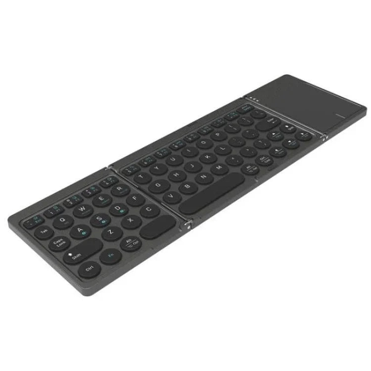 KF86 MAX Foldable Wireless Bluetooth-Compatible Keyboard With Touchpad, With Touchpad