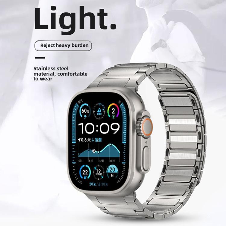 I-Beam Magnetic Stainless Steel Strap, For Apple Watch 46mm / 49mm / 45mm / 44mm, For Apple Watch 42mm / 41mm / 40mm / 38mm