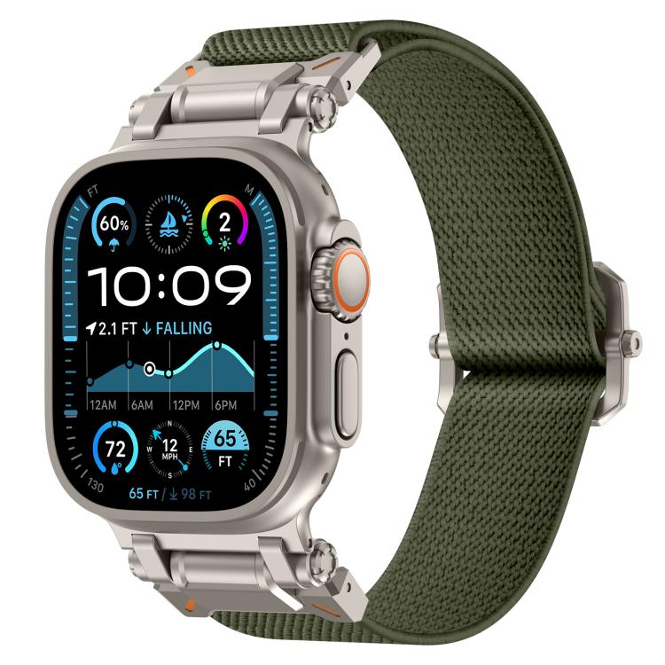 Explorer Polyester-Nylon-Uhrenarmband, für Apple Watch 46 mm / 49 mm / 45 mm / 44 mm
