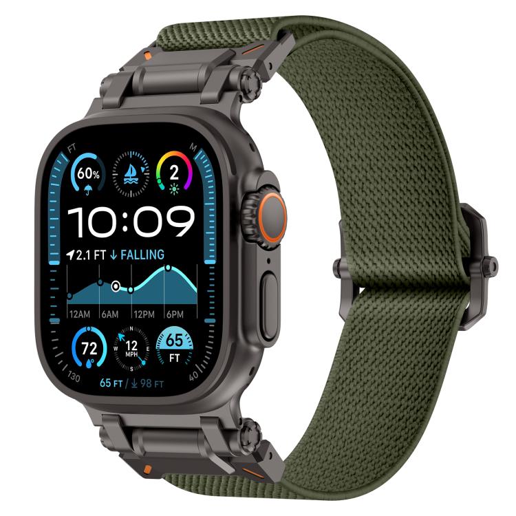 Explorer Polyester-Nylon-Uhrenarmband, für Apple Watch 46 mm / 49 mm / 45 mm / 44 mm