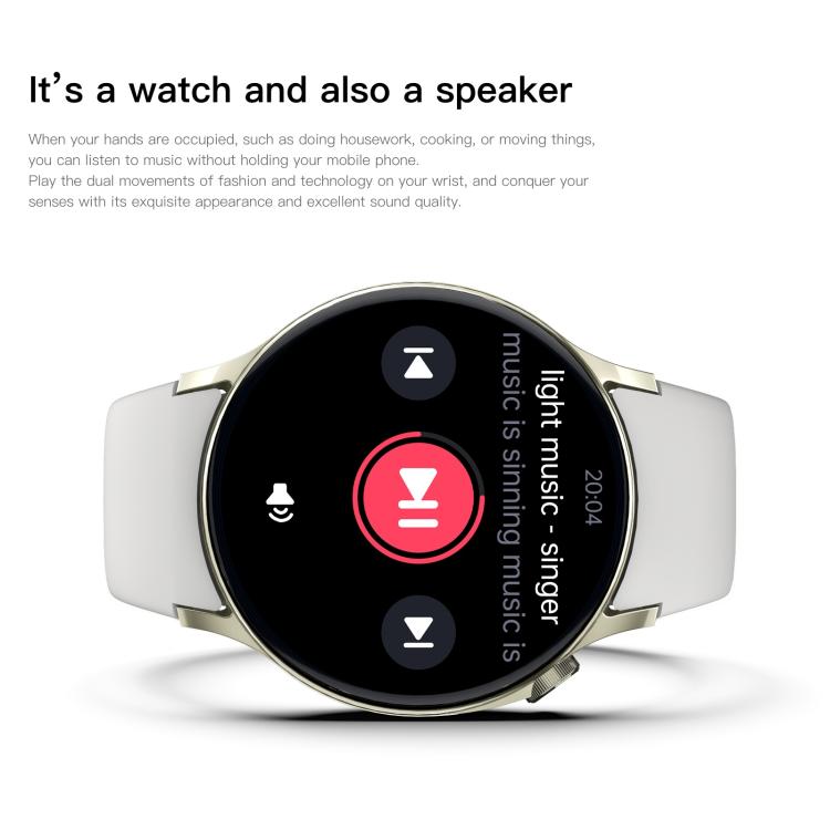 Sense 6 1.43 AMOLED Screen IP68 Waterproof Bluetooth Call Smartwatch Supports Health Monitoring