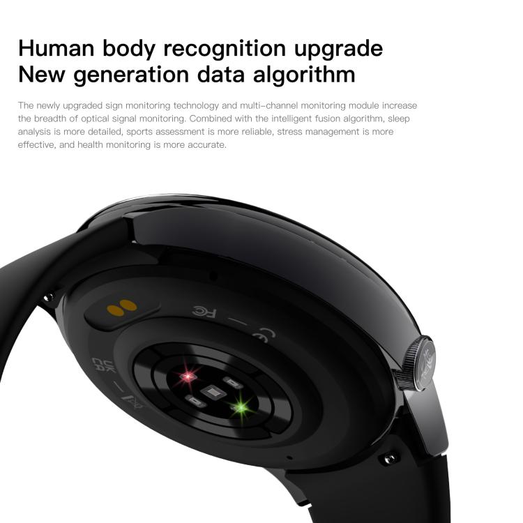 Sense 6 1.43 AMOLED Screen IP68 Waterproof Bluetooth Call Smartwatch Supports Health Monitoring