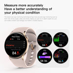 Sense 6 1.43 AMOLED Screen IP68 Waterproof Bluetooth Call Smartwatch Supports Health Monitoring
