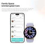 Sense 6 1.43 AMOLED Screen IP68 Waterproof Bluetooth Call Smartwatch Supports Health Monitoring