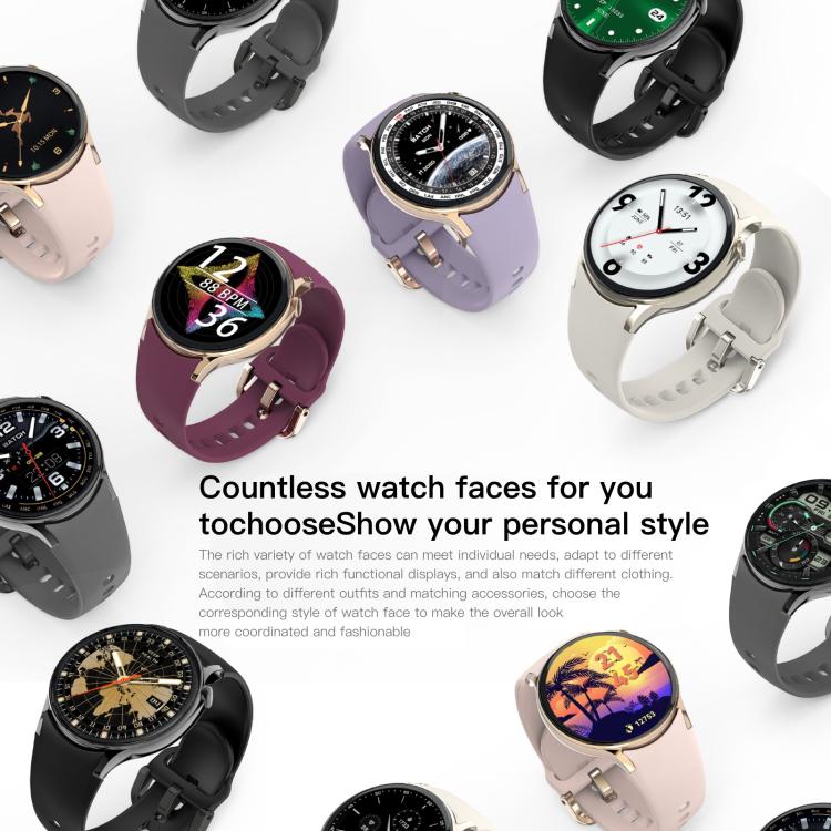 Sense 6 1.43 AMOLED Screen IP68 Waterproof Bluetooth Call Smartwatch Supports Health Monitoring