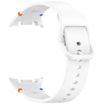 For Samsung Galaxy Watch8 / Watch8 Classic Stitched Solid Color Silicone Watch Band, S, M