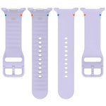 For Samsung Galaxy Watch8 / Watch8 Classic Stitched Solid Color Silicone Watch Band, S, M