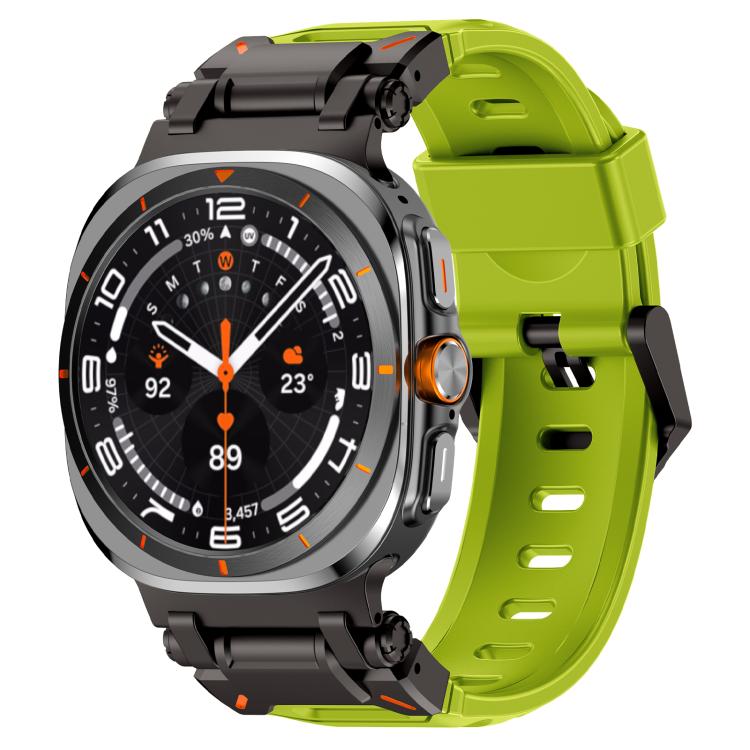 Explorer Metal Head Fluororubber Watch Band, For Samsung Galaxy Watch Ultra 47mm / Ultra 2025